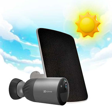 Cámara de seguridad EZVIZ BC1C con panel solar